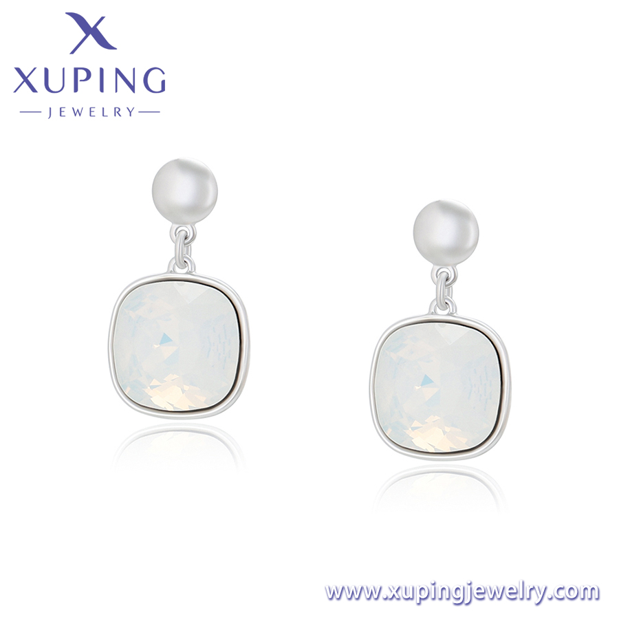 Xuping Simple Everyday Semi Precious Gemstone Earrings Factory
